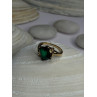 10K Yellow Gold Emerald Ring Size 4