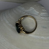 10K Yellow Gold Emerald Ring Size 4