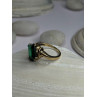 10K Yellow Gold Emerald Ring Size 4