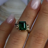 10K Yellow Gold Emerald Ring Size 4