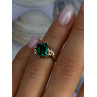 10K Yellow Gold Emerald Ring Size 4