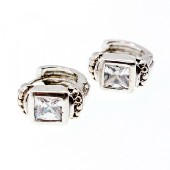 925 Sterling Silver White Beryl Earrings