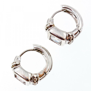 925 Sterling Silver White Beryl Earrings