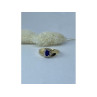 10K YELLOW GOLD SAPPHIRE & DIAMONDS RING SIZE 6.5