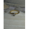 14K P HKS Yellow Gold Diamond 0.10 Carat Ring Size 6