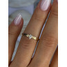 14K P HKS Yellow Gold Diamond 0.10 Carat Ring Size 6