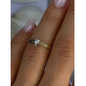 14K P HKS Yellow Gold Diamond 0.10 Carat Ring Size 6