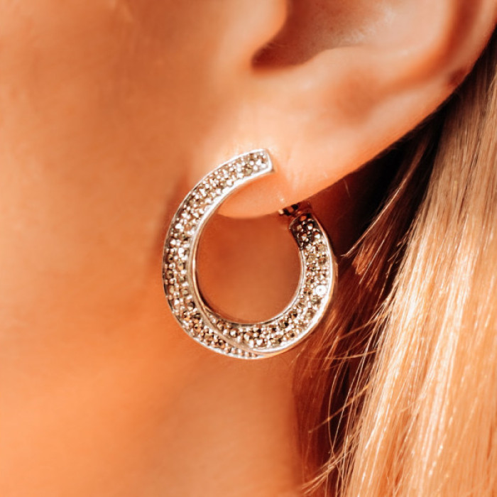 925 Sterling Silver Marcasites Earrings