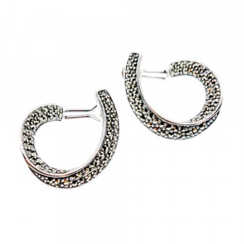 925 Sterling Silver Marcasites Earrings