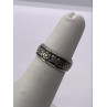 925 Sterling Silver Band Flower Pattern Ring Size 4
