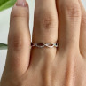 10K White Gold Diamonds Ring Size 7