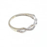 10K White Gold Diamonds Ring Size 7