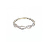 10K WHITE GOLD DIAMONDS RING SIZE 7