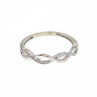 10K White Gold Diamonds Ring Size 7