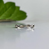 10K White Gold Diamonds Ring Size 7
