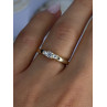 14K Yellow Gold Diamond 0.36 Carat Total Weight Ring Size 7