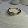 14K Yellow Gold Diamond 0.36 Carat Total Weight Ring Size 7