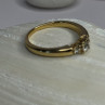 14K Yellow Gold Diamond 0.36 Carat Total Weight Ring Size 7