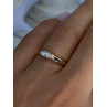 14K Yellow Gold Diamond 0.36 Carat Total Weight Ring Size 7