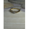 14K Yellow Gold Diamond 0.36 Carat Total Weight Ring Size 7