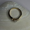 14K Yellow Gold Diamond 0.36 Carat Total Weight Ring Size 7