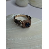 10K Rose Gold 1.2 Carat Diamonds & Blue Tourmaline Ring Size 6