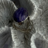 Vintage 925 Sterling Silver Charoite Ring Size 6