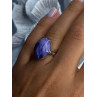 Vintage 925 Sterling Silver Charoite Ring Size 6