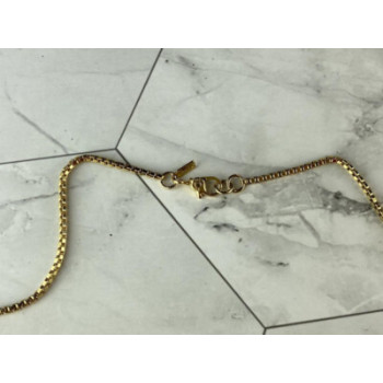 Chain With Pendant In Gilding Coral & CZ