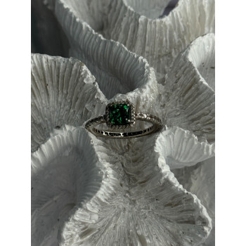 Ale 54 925 Sterling Silver Spinel & Beryl Ring Size 7