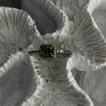 Ale 54 925 Sterling Silver Spinel & Beryl Ring Size 7