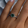 Ale 54 925 Sterling Silver Spinel & Beryl Ring Size 7