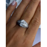 Shiny 925 Sterling Silver CZ Ring Size 9
