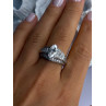 Shiny 925 Sterling Silver CZ Ring Size 9