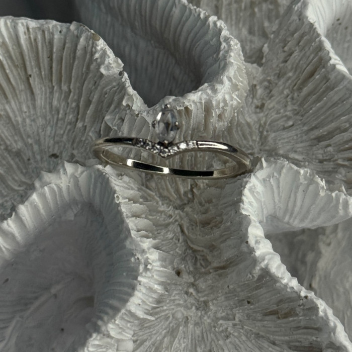 Ale 62 925 Sterling Silver Topaz & Beryl Ring Size 10