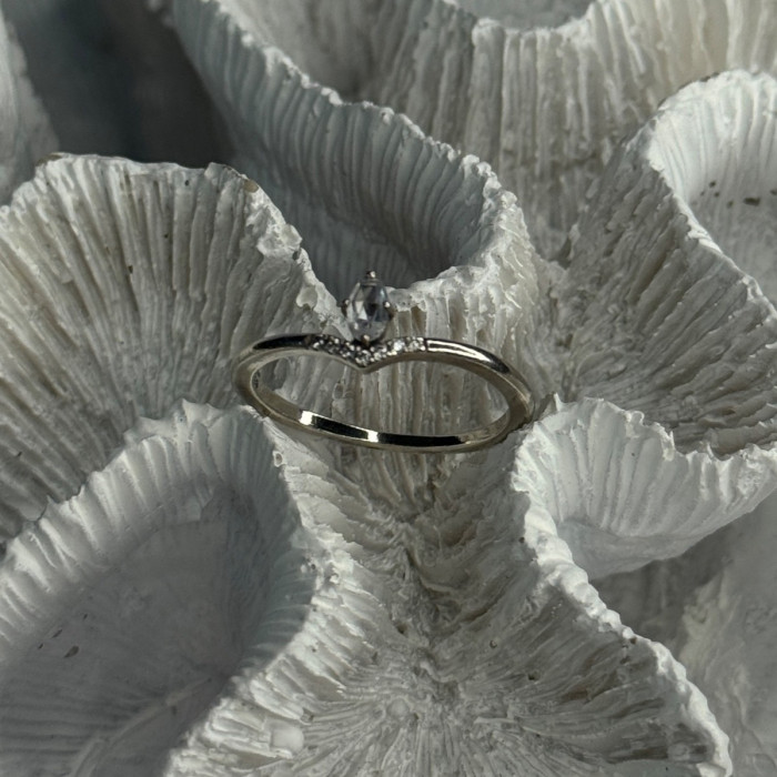 Ale 62 925 Sterling Silver Topaz & Beryl Ring Size 10