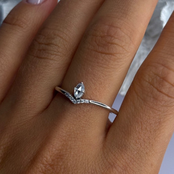 Ale 62 925 Sterling Silver Topaz & Beryl Ring Size 10