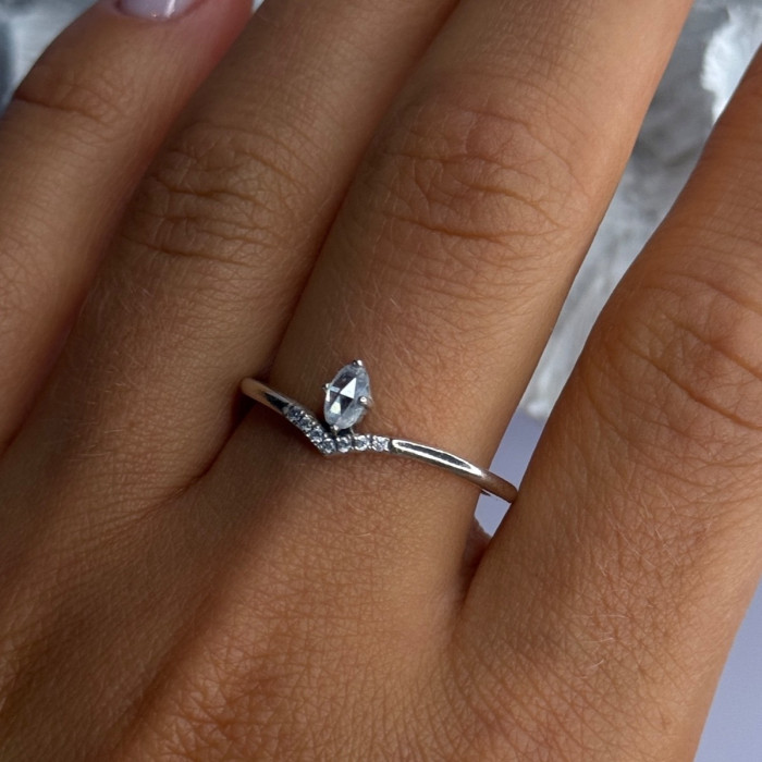 Ale 62 925 Sterling Silver Topaz & Beryl Ring Size 10