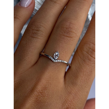 Ale 62 925 Sterling Silver Topaz & Beryl Ring Size 10