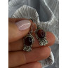 Vintage 925 Sterling Silver Tigers Eye Earrings Length 1.30 Inch