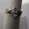 925 Sterling Silver CZ Ring Size 7.5