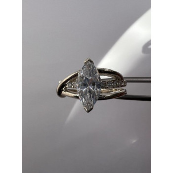 925 Sterling Silver CZ Ring Size 7.5
