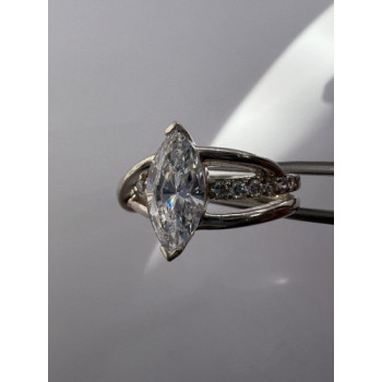 925 Sterling Silver CZ Ring Size 7.5