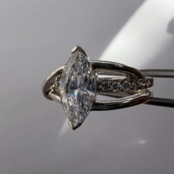 925 Sterling Silver CZ Ring Size 7.5