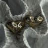 925 Sterling Silver Heart Earrings Length 0.50 Inch
