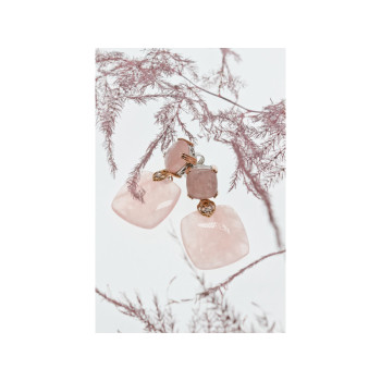 925 Sterling Silver Gold Plated Morganite 