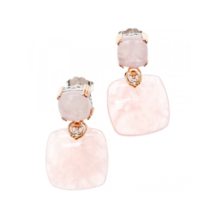 925 Sterling Silver Gold Plated Morganite 