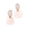 925 Sterling Silver Gold Plated Morganite 