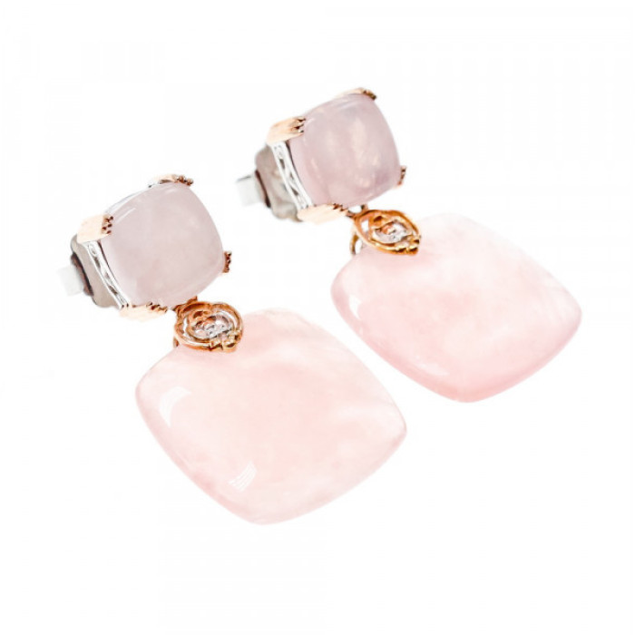 925 Sterling Silver Gold Plated Morganite 