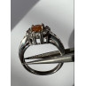 925 Sterling Silver Citrine, Goshenite Ring Size 6.5